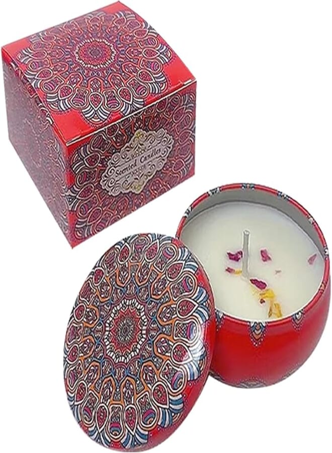 1 Pack Scented Candles Gift Set, Aromatherapy Candle, Candles for Home Scented, Ideal for Birthday, Christmas, Thanksgiving, Mother's Day Gifts for Women, Rose Flavor