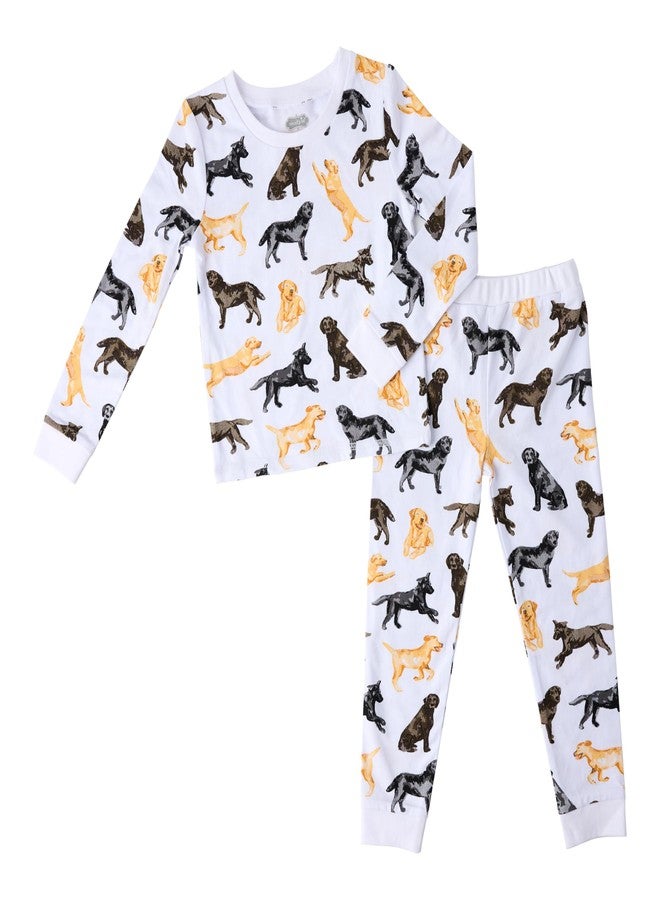 Mud Pie Children's Dog Breed Toddler Pajama Set, Labrador Retriever, 12-18 Months US
