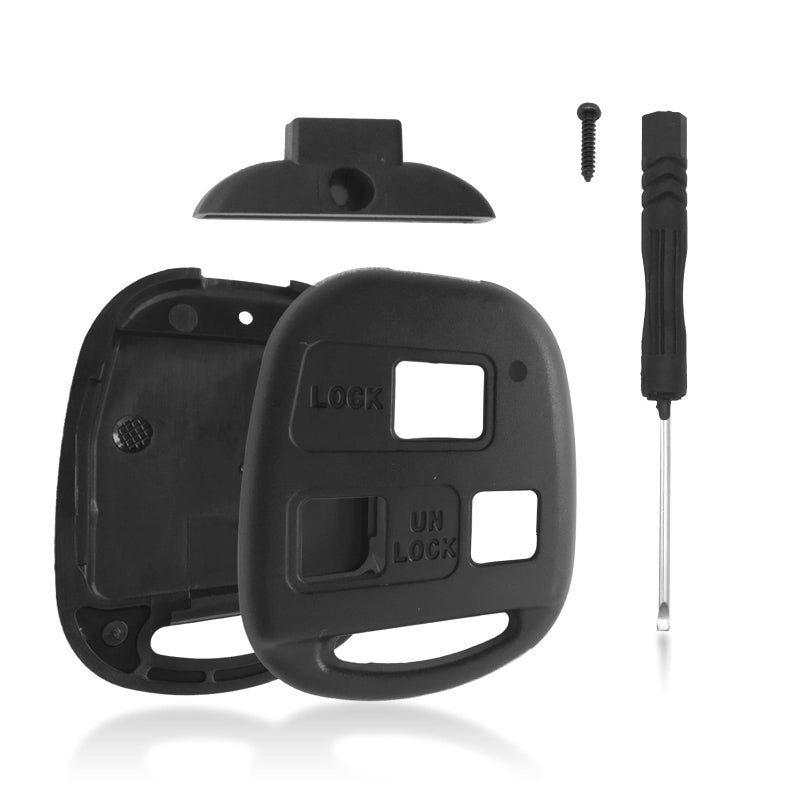 Keyless Entry Remote Shell Case Replacement Key Fob Cover Case Compatible with Lexus ES300 ES330 GS300 GS400 GS430 GX470 IS300 is330 LS400 LS430 LX470 RX300 RX330 RX350 RX400h RX450h2 SC430 Key Fob