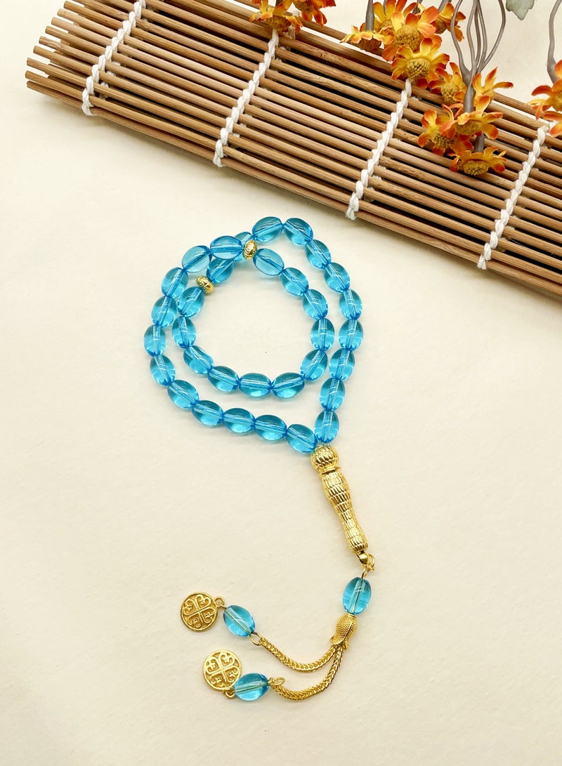 Tasbih 8X11 33 خرزات الزجاج Lingyun خرزات مصنوعة يدويا  - Image 1
