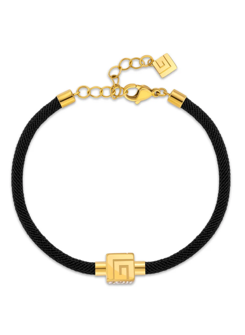 Guy Laroche Aline Black and Gold Plated Bracelet for Women