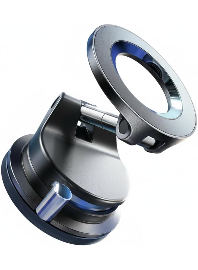 Green Tiger Suction Cup Phone Mount, 360° Adjustable Nano Gel Vacuum Magnetic Phone Holder, for Mag/Safe Car Holder Foldable Suction Phone Mount for Car/Mirror/Smooth Surface, for i/Phone 16 Pro Max 15 14 13 12