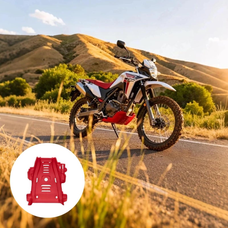 لوحة حماية Crf300L: درع المحرك، التركيب، اللون الأحمر - Image 3