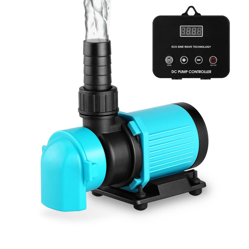 JEREPOND 660GPH Aquarium Return pump with LCD display controller, DC 24V 25W aquarium pump for saltwater freshwater aquarium,fish tank,sump,20 speeds ECO Quiet Submersible and inline pump - Image 1