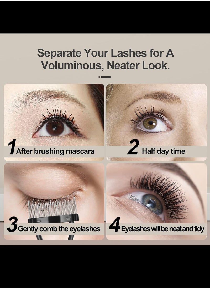 Generic - Eyebrow Brush Eyelash Separator Brow Comb & Lash Spoolie Professional Eye Makeup Tools (3 Pcs Set) - Image 1