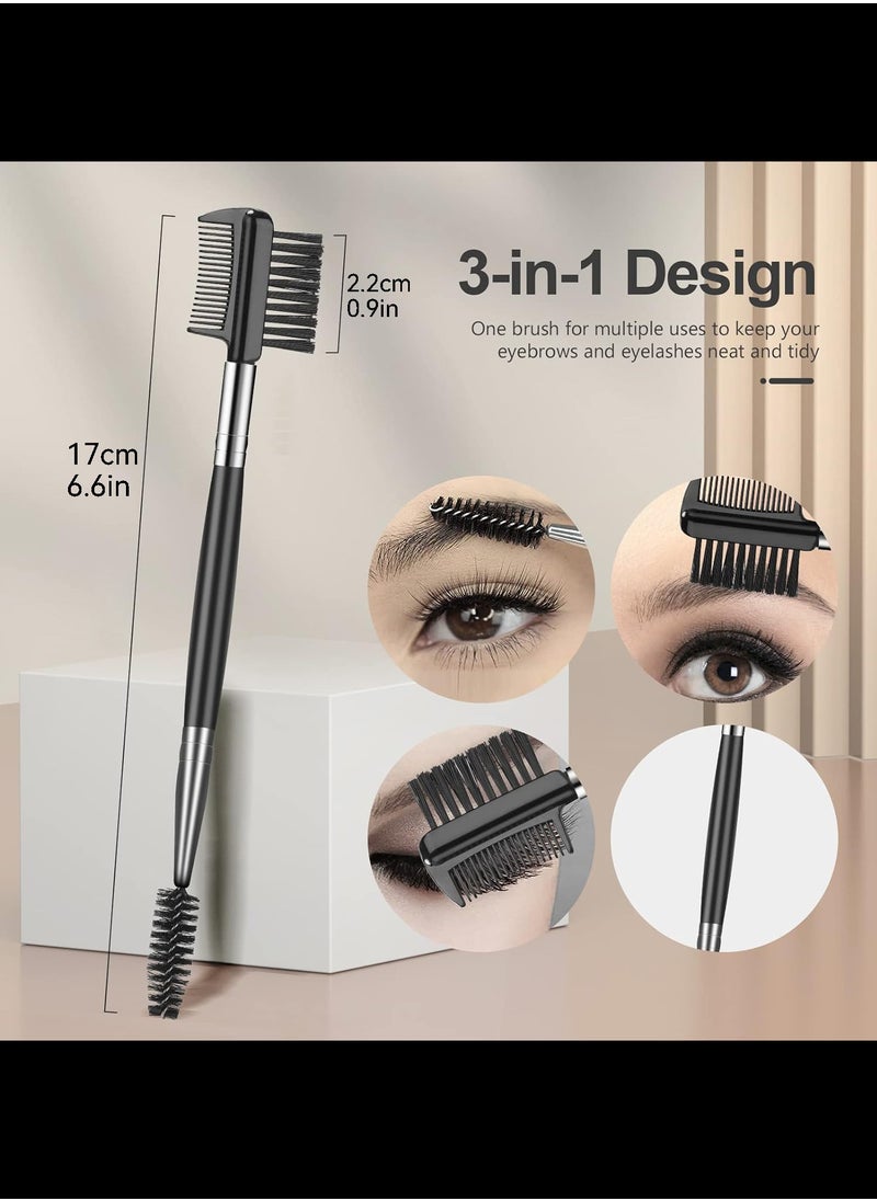 Generic - Eyebrow Brush Eyelash Separator Brow Comb & Lash Spoolie Professional Eye Makeup Tools (3 Pcs Set) - Image 1