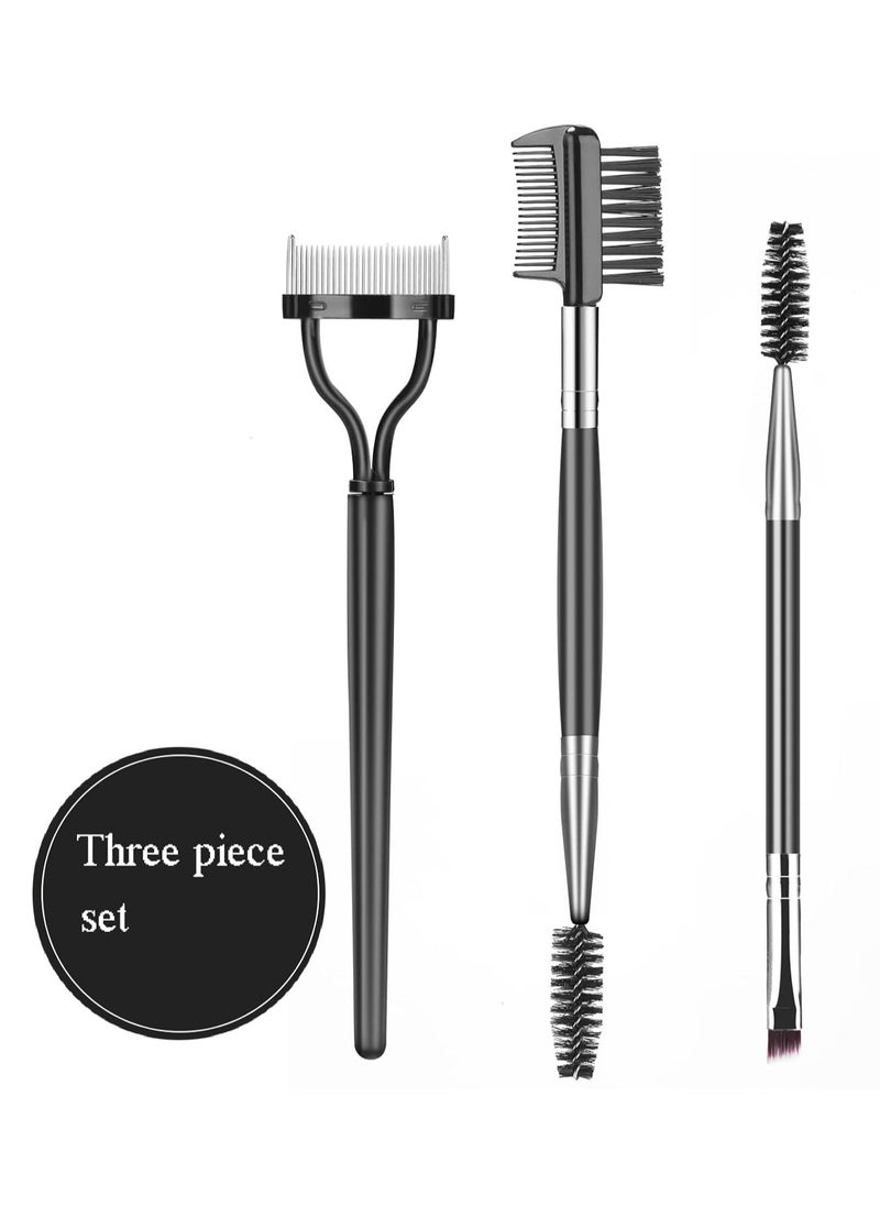 Generic - Eyebrow Brush Eyelash Separator Brow Comb & Lash Spoolie Professional Eye Makeup Tools (3 Pcs Set) - Image 1