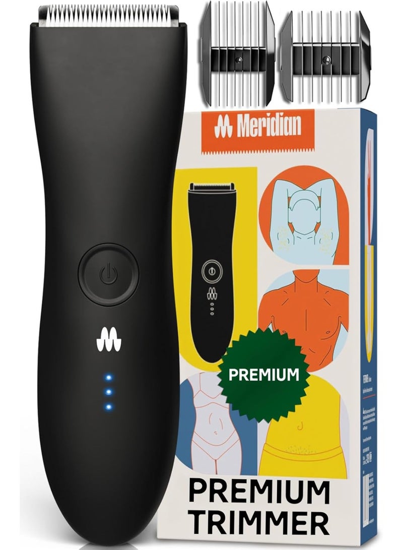 Meridian Premium Trimmer for Men and Women, Usb C Charging, Travel Lock, 6 Colors Available, Sky Trimmer - Premium Onyx - Image 1
