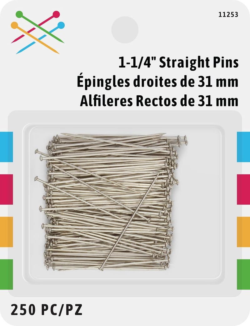 Dritz Dritz 114 Care  Repair 250 Count Straight Pins Nickel