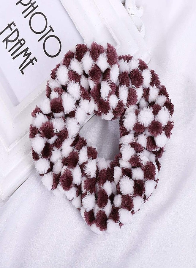DINPREY 8 Pcs Leopard Towel Scrunchies for hair Drying with Tie dye and stripe Soft Microfiber Hair Scrunchies Thick Fuzzy Scrunchy Frizz Free Hair Bobbles Ropes Traceless Ponytail Holder Hair Ties - Image 5