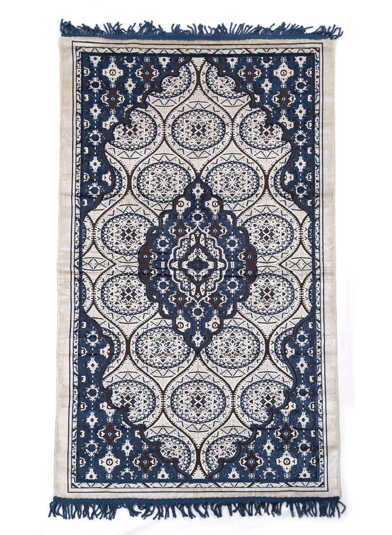 Vitacelli Prayer Mat 614GSM Anti-Slip Velvet Top Islamic Prayer Mat New Design Thick Padded Sajadah Prayer Rug for Men Women Eid Gift Ramadan ( 140cm X 70cm) - Image 1