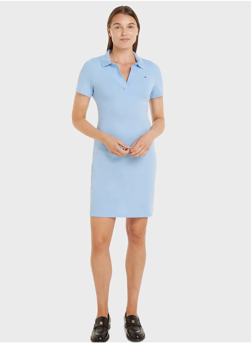 TOMMY HILFIGER Polo Neck Knitted Dress