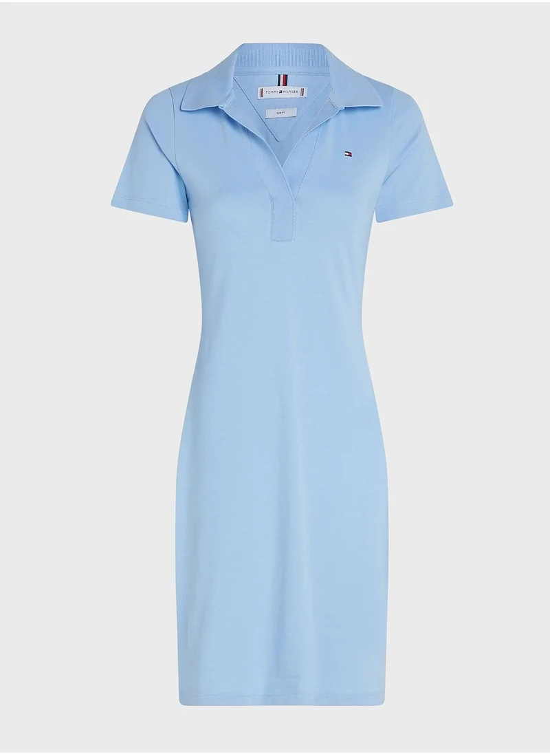 TOMMY HILFIGER Polo Neck Knitted Dress