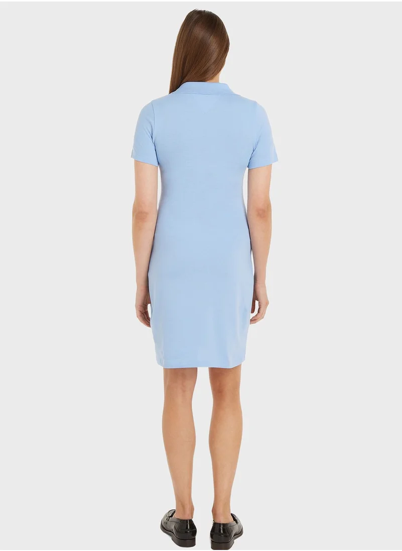 TOMMY HILFIGER Polo Neck Knitted Dress