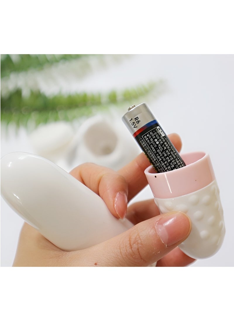 قلم مساج هزاز للوجه والجسم والعين متعدد الاستخدامات للنساء - يعمل بالبطاريات و مقاوم للماء - Image 4