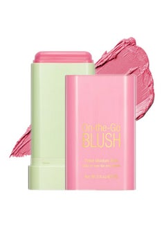 Mysense Pink Cream Blush Stick Onthego Blush Multiuse Makeup Blush Stick For Cheeks Lips Eyes Solid Moisturizer Stick Blush Makeup Natural Matte Finish Waterproof Longlasting 01 Shy Pink  - Image 1