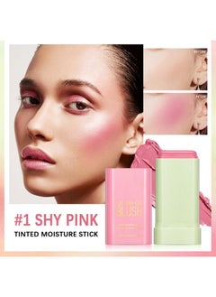 Mysense Pink Cream Blush Stick Onthego Blush Multiuse Makeup Blush Stick For Cheeks Lips Eyes Solid Moisturizer Stick Blush Makeup Natural Matte Finish Waterproof Longlasting 01 Shy Pink  - Image 3