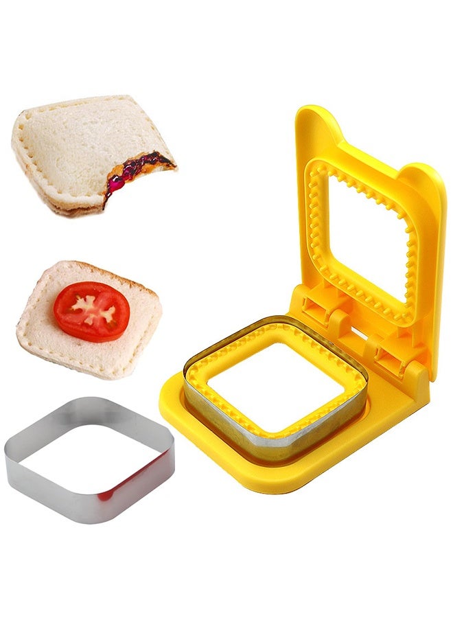 Uncrustable Sandwich Maker Cutters for Kids Lunch,Mini Cookie Cutter and Sealer - Image 1