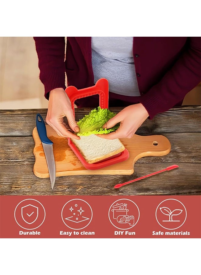 Uncrustable Sandwich Maker Cutters for Kids Lunch,Mini Cookie Cutter and Sealer - Image 3