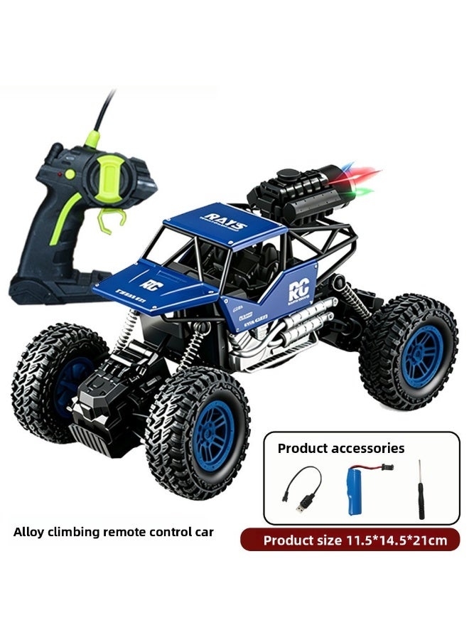 Alloy Four-Wheel Drive Remote Control Climbing Spray Off-Road Vehicle, Shock-Resistant Wireless Charging, Children's Toys, 7-14 Year - Image 1