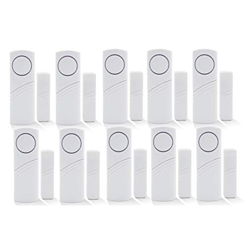 Price Xes Home Security Alarm System DIY Kit - Magnetic Sensor - Guardian Protector - Window Glass Vibration Security Burglar Alarm for Homes, Cars, Sheds, Caravans, Motorhomes - Price Xes (Set of 10) - Image 1