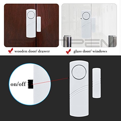 Price Xes Home Security Alarm System DIY Kit - Magnetic Sensor - Guardian Protector - Window Glass Vibration Security Burglar Alarm for Homes, Cars, Sheds, Caravans, Motorhomes - Price Xes (Set of 10) - Image 3