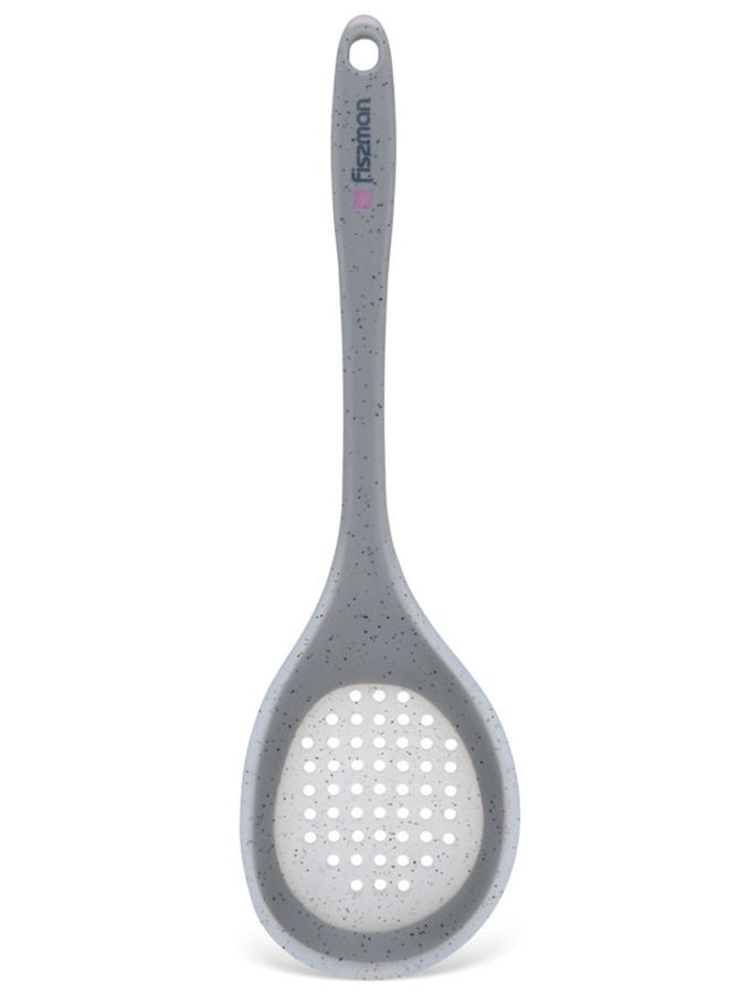 Fissman Slotted Spoon Mauris Grey 34cm Nylon And Silicone - Image 2