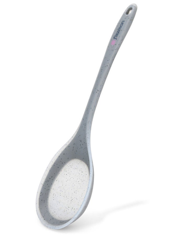 Fissman Slotted Spoon Mauris Grey 34cm Nylon And Silicone - Image 1