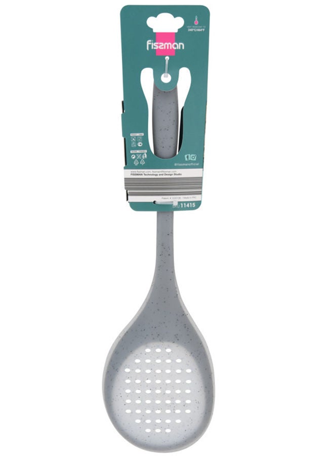 Fissman Slotted Spoon Mauris Grey 34cm Nylon And Silicone - Image 4