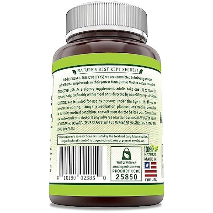 Herbal Secrets Apple Cider Vinegar Supplement | 1500 Mg Per Serving | 120 Capsules| Non-GMO | Gluten Free | Made in USA - Image 3