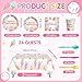 LOYIM 194 Pcs Ice Cream Birthday Party Decorations Supplies 24 Guest Disposable Dinnerware with Ice Cream Tablecloth Paper Plates Cup Napkin Plastic Fork Knives Spoon for Grow up Party Shower - Image 2