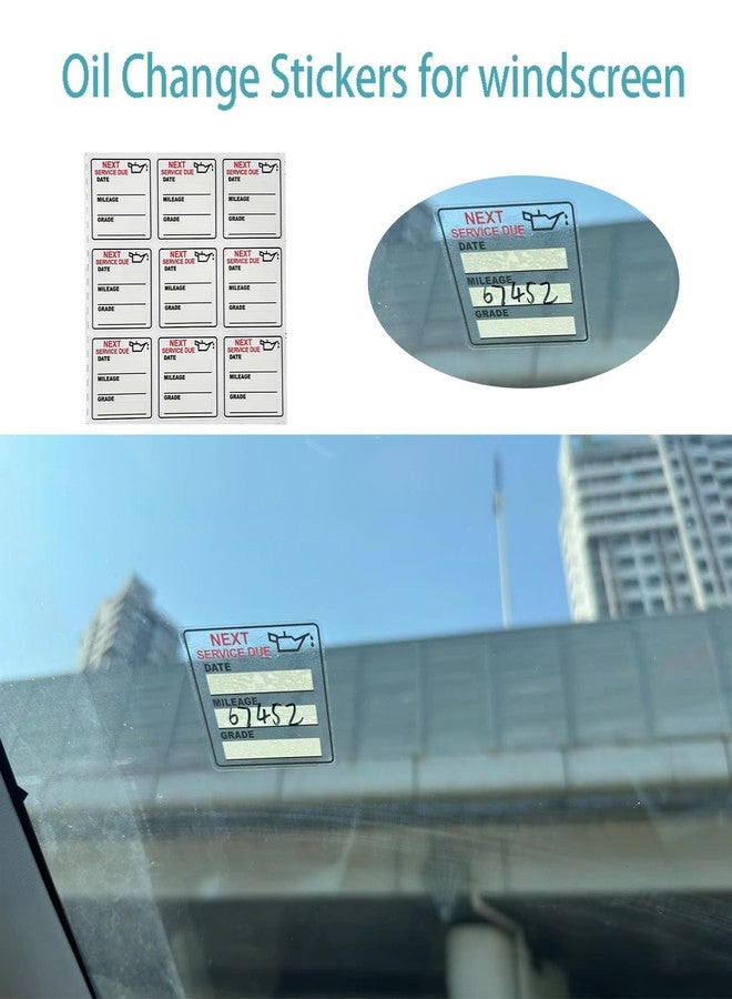 Chardime Oil Change Stickers，150pcs 2x2 inch Oil Change Stickers for windscreen - Easy to use and Remove - Image 5