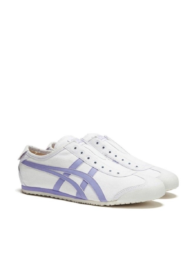 Onitsuka Tiger MEXICO 66 Slip-On Canvas Women Athlesiure Casual Shoes White/Purple - Image 1