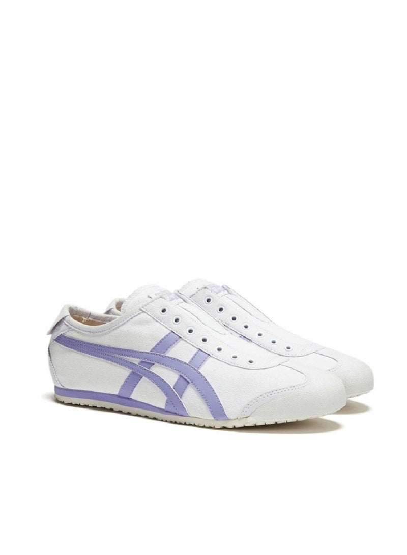 Onitsuka Tiger MEXICO 66 Slip-On Canvas Women Athlesiure Casual Shoes White/Purple - Image 2