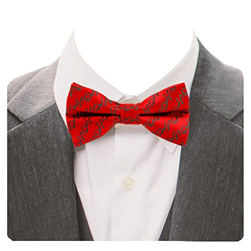 GUSLESON 4PCS Men's Christmas Bow tie Festival Theme Bowties Pre-Tied Neckwear Snow Tree Pattern (0529-4P3) - Image 4