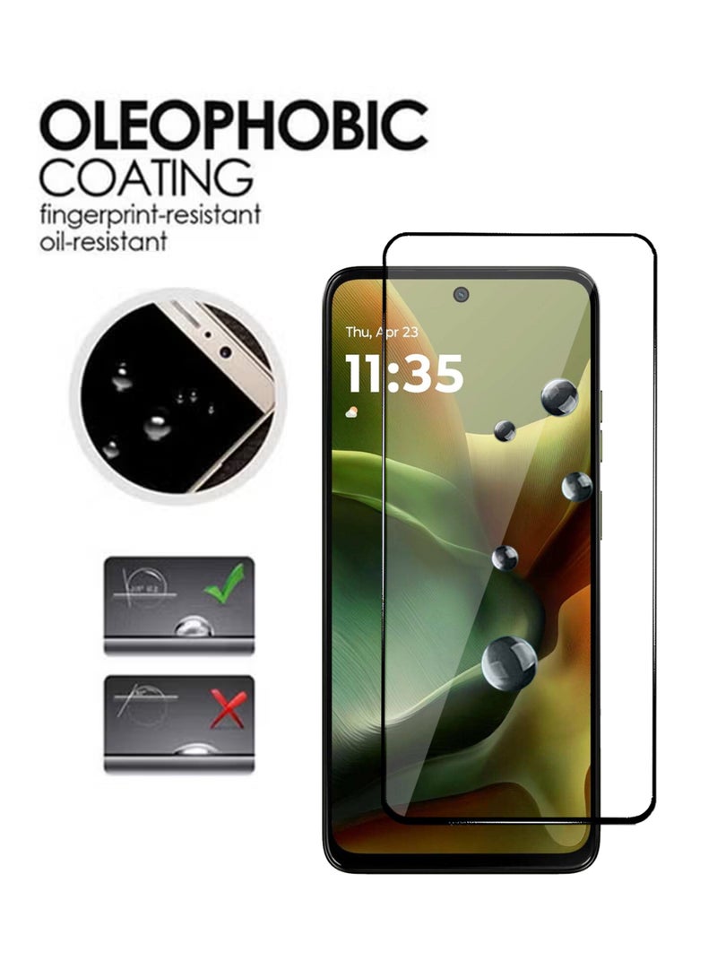 Motorola Moto G15 Screen Protector 2 Pack - Premium Full Screen Tempered Glass For Motorola Moto G15, High Transparency, Delicate Touch, Anti-Explosion, Smooth Arc Edges, Easy Installation - Image 4