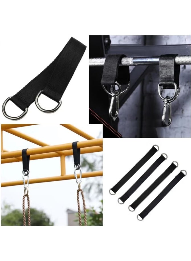 ZNARO 2 Pieces Tree Swing Straps Hanging Kit, 50cm Heavy Duty 400lbs Straps with Safer Lock Carabiner Clips for Hammock, Punching Bag, Swings, Chairs, Gym Bars and Outdoor Use - Image 5