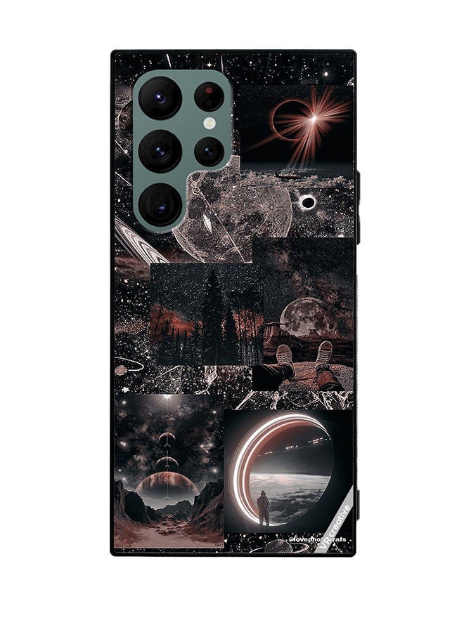 VR CREATIVE Protective Case Cover For Samsung Galaxy S22 Ultra 5G Galaxy Design Multicolour - Image 1