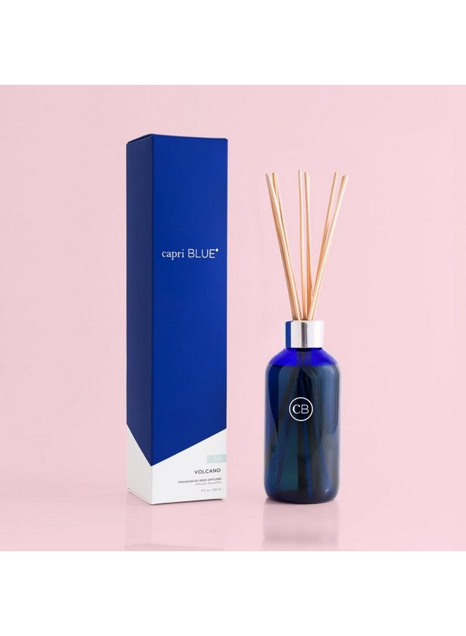 Capri Blue Reed Oil Diffuser - Volcano - Comes With Diffuser Sticks, Oil, And Glass Bottle - Aromatherapy Diffuser - 8 Fl Oz - Navy Blue  - Image 4