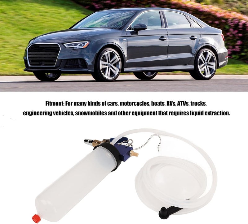 Pneumatic Brake Fluid Change Tool for Cars Motorcycles – Vacuum Bleeder Kit for Brake Clutch and Power Steering Oil Replacement - Image 3