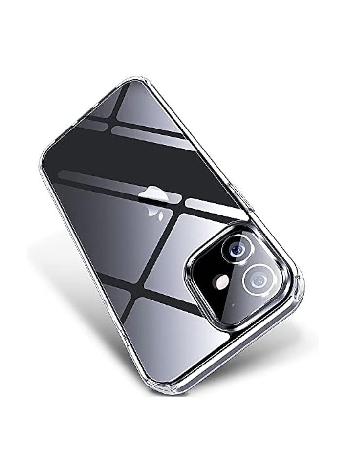 إكس ليفيل حافظة آيفون 12، حافظة آيفون 12 برو، غطاء نحيف شفاف مع ظهر صلب من البولي كربونات وممتص للصدمات، غطاء حماية من الدرجة العسكرية مضاد للأصفرار، متوافق مع آيفون 12/آيفون 12 برو 6.1 بوصة - Image 1