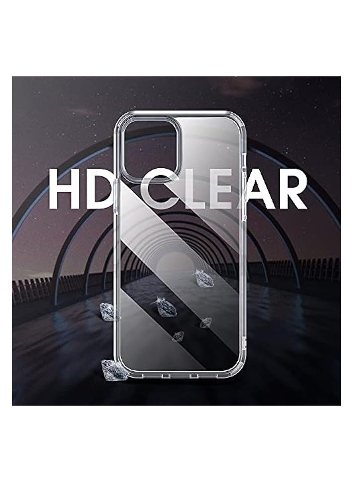 إكس ليفيل حافظة آيفون 12، حافظة آيفون 12 برو، غطاء نحيف شفاف مع ظهر صلب من البولي كربونات وممتص للصدمات، غطاء حماية من الدرجة العسكرية مضاد للأصفرار، متوافق مع آيفون 12/آيفون 12 برو 6.1 بوصة - Image 4