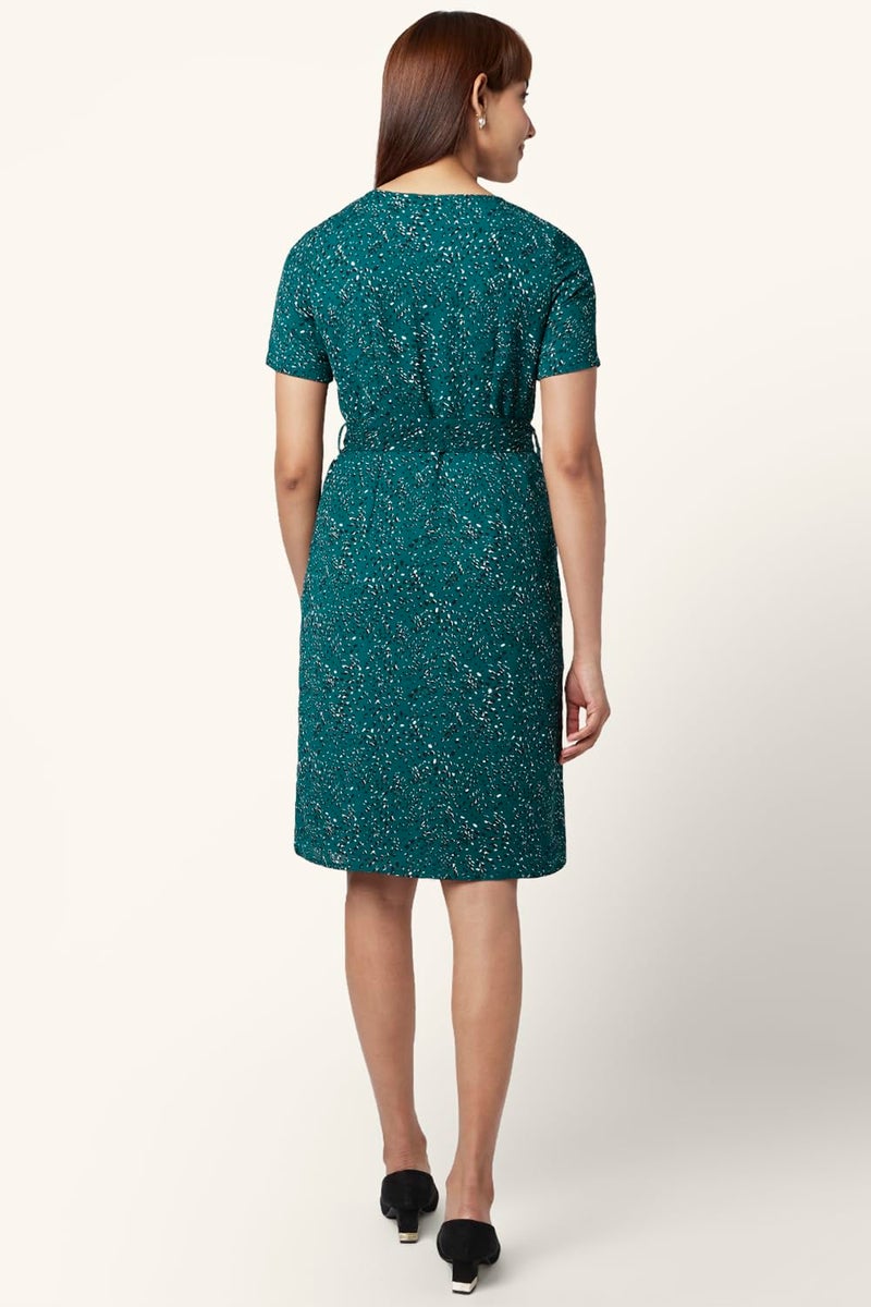Annabelle Women's Annabelle Green Dress Regular Fit,Green,2XL - Image 4