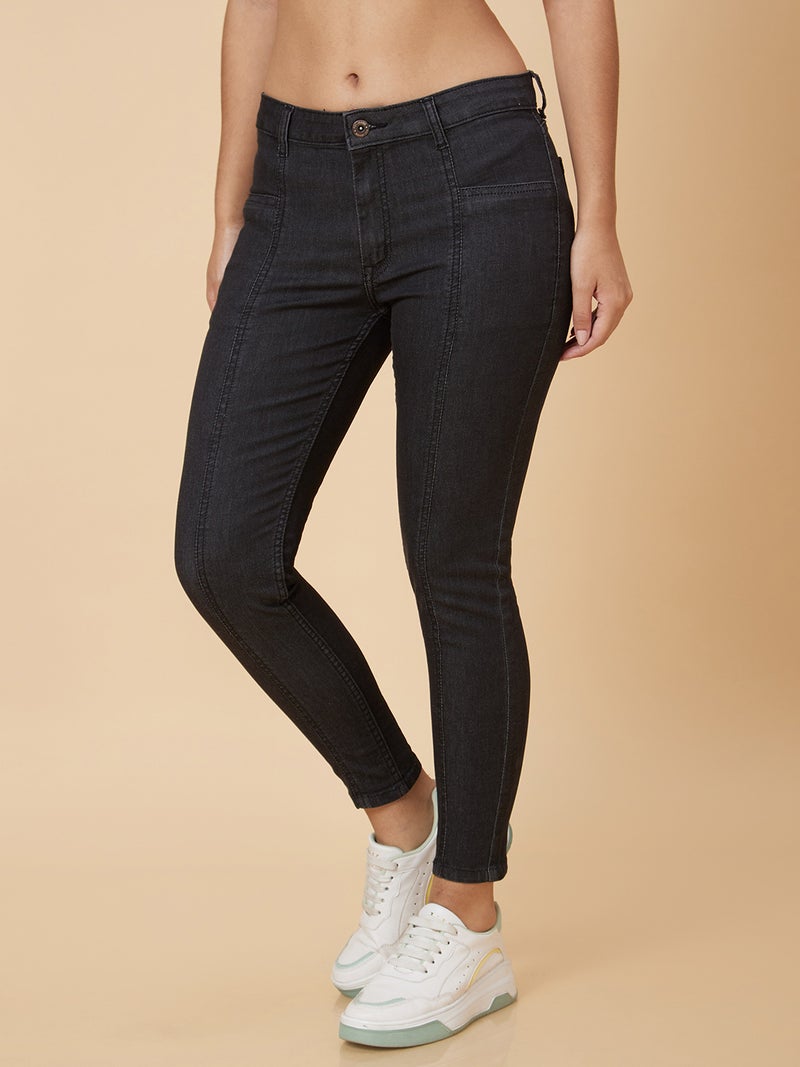 globus Globus Women Black Skinny Fit Stretchable Jeans  - Image 4