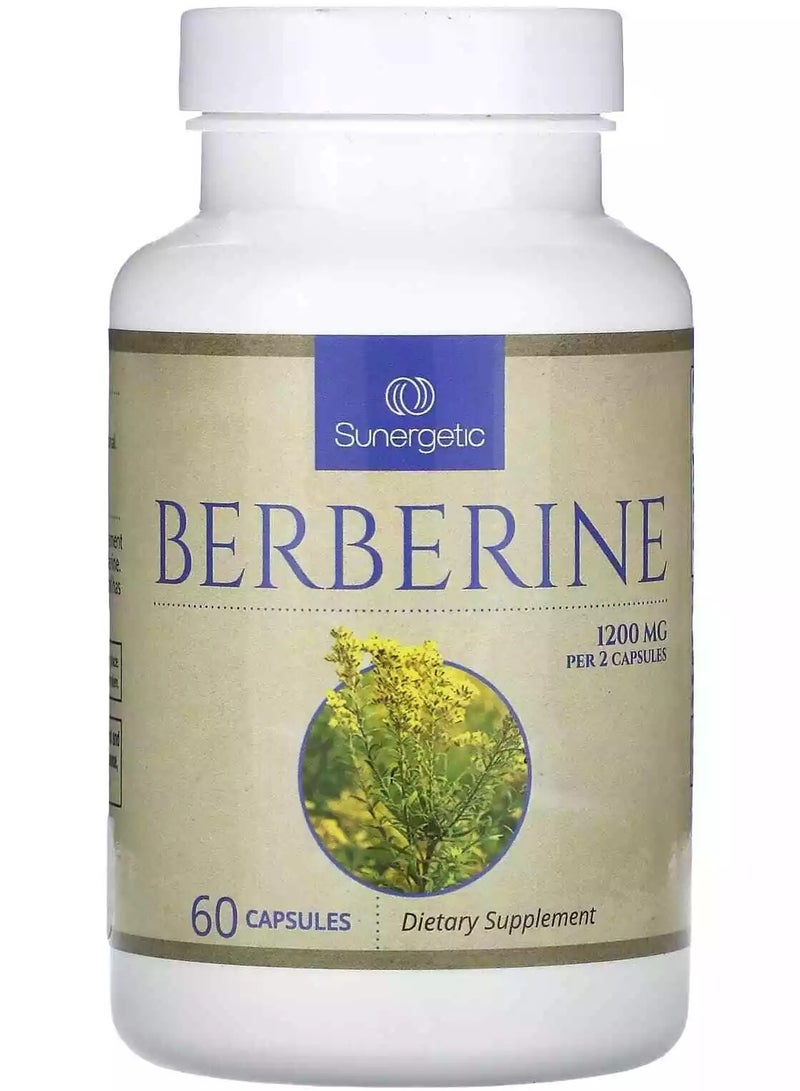 Sunergetic Berberine, 1200 mg - 60 Capsules - Image 1