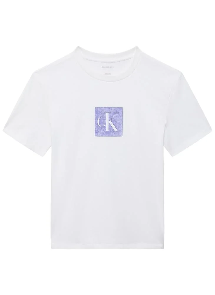 Calvin Klein Jeans  Casual Classic Fit Monogram T-Shirt for Women | Best Price UAE