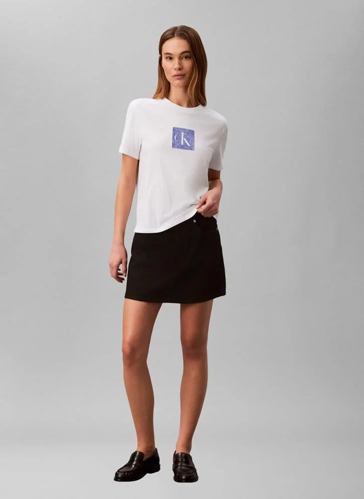 Calvin Klein Jeans  Casual Classic Fit Monogram T-Shirt for Women | Best Price UAE