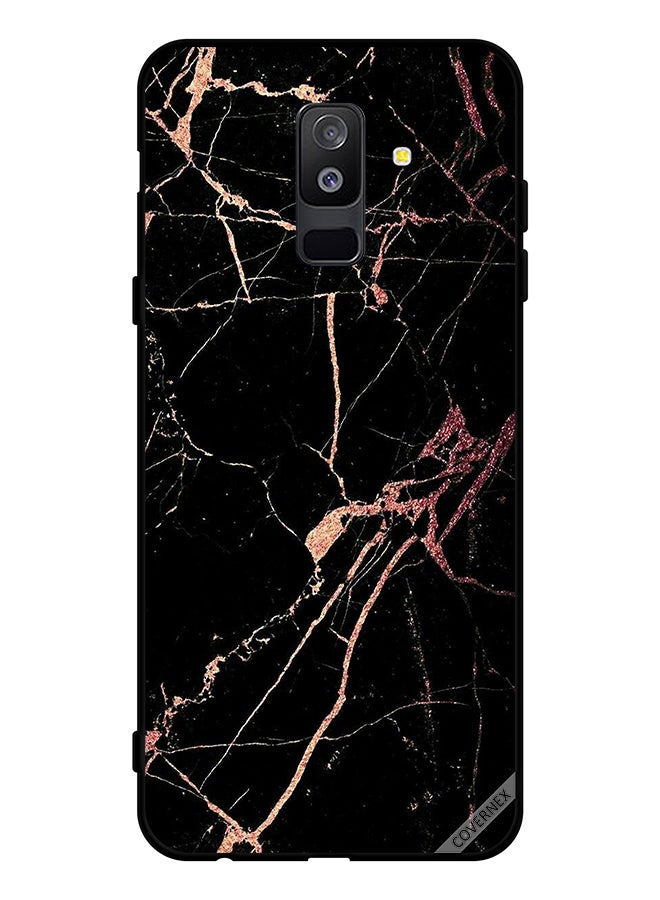 Covernex Protective Case Cover For Samsung Galaxy A6 Plus (2018) Racked Marble Pattern - Image 1