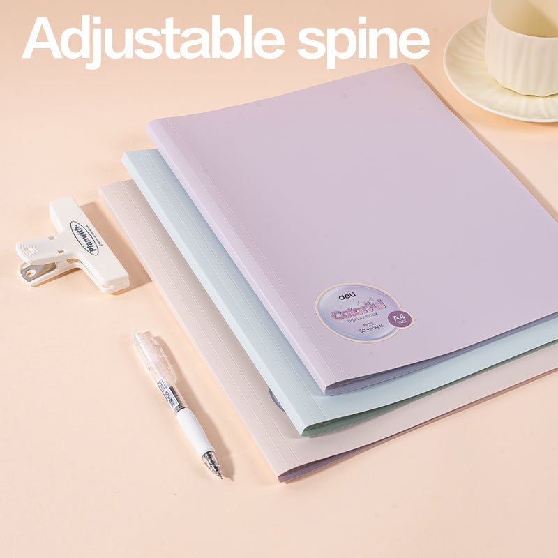 Deli EF912 Display Book, A4-30P, Assorted - Image 3