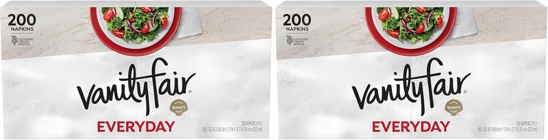 Vanity Fair Napkins, 400 Count | Everyday Collection | 2 Packs - Image 1
